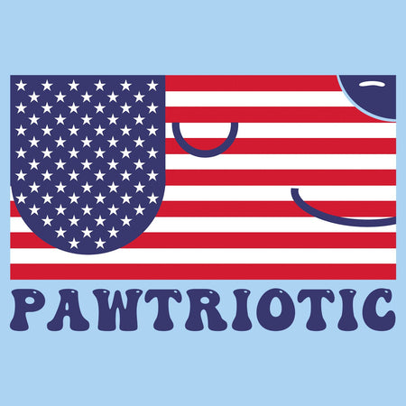 Pawtriotic Flag Dog - Adult Unisex T-Shirt