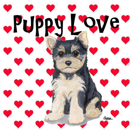 Yorkie Puppy Love - Adult Unisex T-Shirt