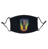Elephant Rainbow Adjustable Face Mask | International Elephant Foundation