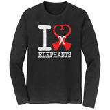 International Elephant Foundation - I Heart Elephants Long Sleeves