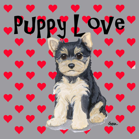Yorkie Puppy Love - Adult Unisex Hoodie Sweatshirt