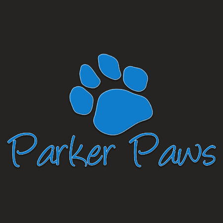 Parker Paws Blue Paw Print Logo - Adult Tri-Blend T-Shirt