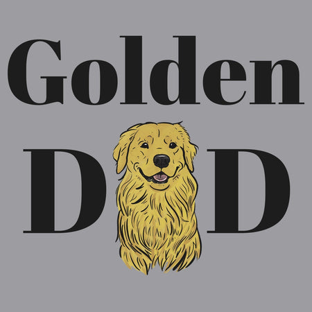 Golden Dad Illustration - Adult Unisex Crewneck Sweatshirt