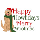 Merry Woofmas Golden Retriever - Adult Unisex Hoodie Sweatshirt