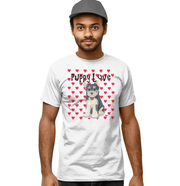 Yorkie Puppy Love - Adult Unisex T-Shirt
