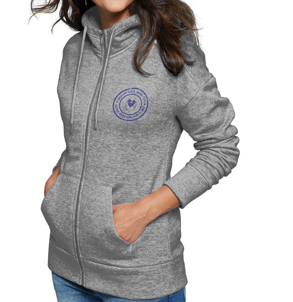 Brooke Davis Angel Fund Circle Logo LC - Women's Full-Zip Hoodie Sweatshirt