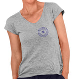 Brooke Davis Angel Fund Circle Logo LC - Women's V-Neck T-Shirt