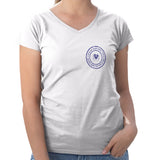 Brooke Davis Angel Fund Circle Logo LC - Women's V-Neck T-Shirt