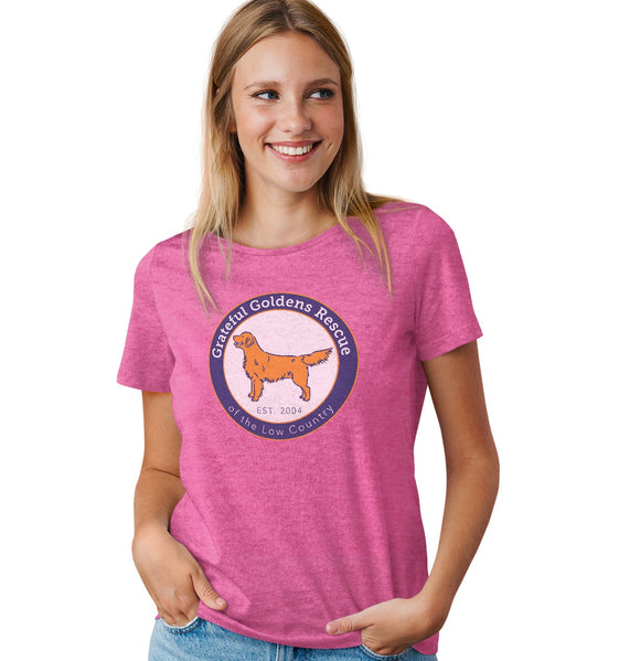 Grateful Golden Rescue Logo - Women's Tri-Blend T-Shirt