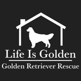 Life is Golden Logo - Women's V-Neck T-Shirt