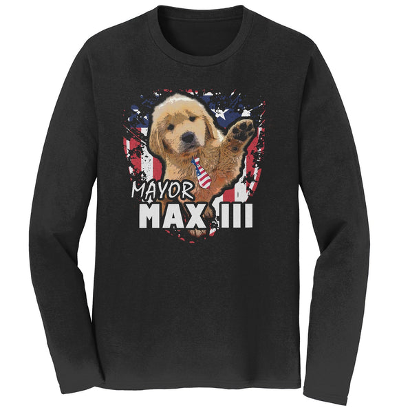 Mayor Max III Waving - Adult Unisex Long Sleeve T-Shirt
