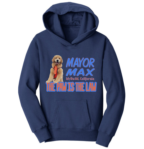 Mayor Max The Paw is the Law - Kids' Unisex Hoodie Sweatshirt