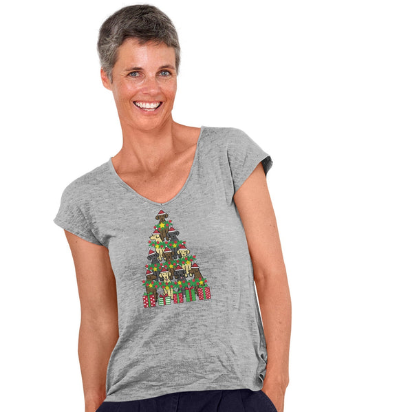 Christmas Tree Labs - Women's V-Neck T-Shirt