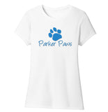 Parker Paws Blue Paw Print Logo - Women's Tri-Blend T-Shirt