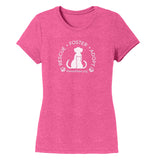 Parker Paws Logo Rescue Foster Adopt - Women's Tri-Blend T-Shirt