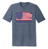 Pawtriotic Flag Dog - Adult Tri-Blend T-Shirt