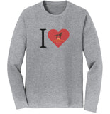 I Heart My DFW Lab Rescue - Adult Unisex Long Sleeve T-Shirt
