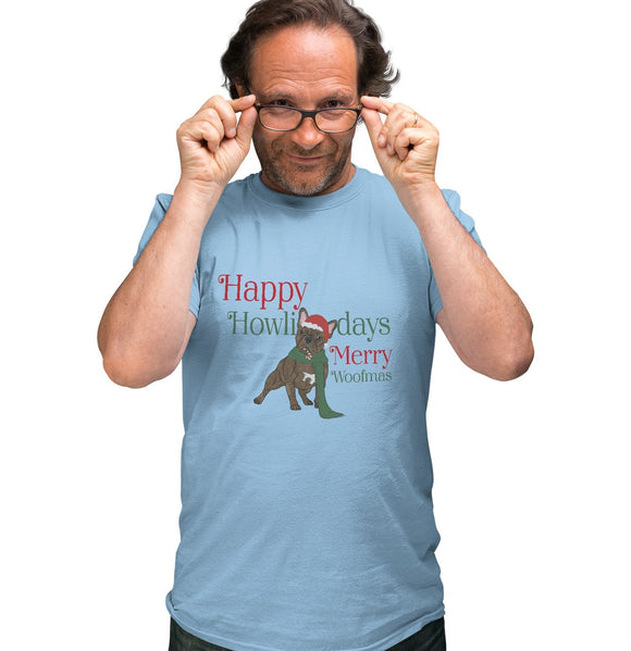 Animal Pride - Merry Woofmas Frenchie - Adult Unisex T-Shirt