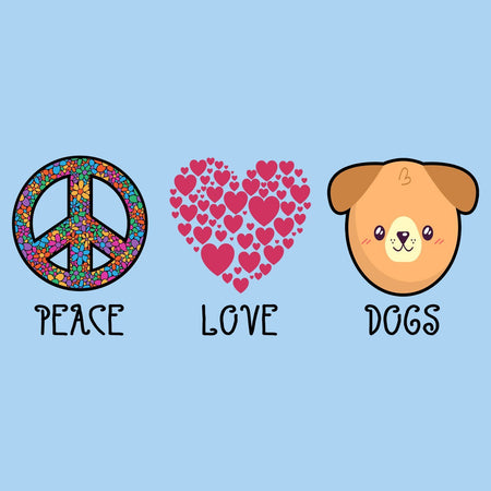 Peace Love Dogs - Kids' Unisex T-Shirt