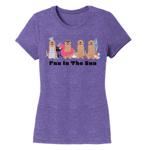 Summer Golden Line Up - Women's Tri-Blend T-Shirt