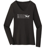 IEF Logo - Women's V-Neck Long Sleeve T-Shirt