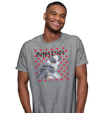 Animal Pride - Australian Shepherd Puppy Love - Adult Unisex T-Shirt