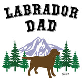 Chocolate Lab Dad Mountain - Adult Unisex Hoodie Sweatshirt
