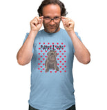 Chocolate Lab Puppy Love - Adult Unisex T-Shirt