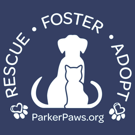 Parker Paws Logo Rescue Foster Adopt - Adult Unisex Crewneck Sweatshirt