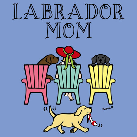 Labrador Dog Mom - Deck Chairs Design - Women's Tri-Blend T-Shirt
