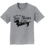 Dachshund Love Stories - Kids' Unisex T-Shirt