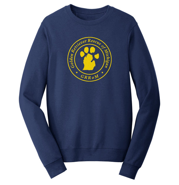 Golden Retriever Rescue of Michigan Logo - Full Front - Crewneck Sweatshirt