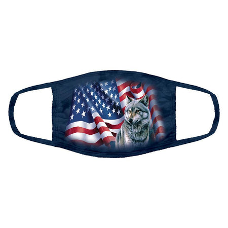 The Mountain - Wolf Flag - Adult Unisex Face Mask