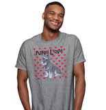 Schnauzer Puppy Love - Adult Unisex T-Shirt