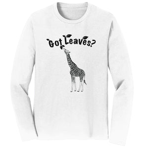 Giraffe Got Leaves Long Sleeve Tee Shirt | NEW Zoo & Adventure Park