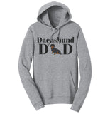 Dachshund Dad Illustration - Adult Unisex Hoodie Sweatshirt