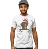 Santa Helper Chocolate Lab - Adult Unisex T-Shirt