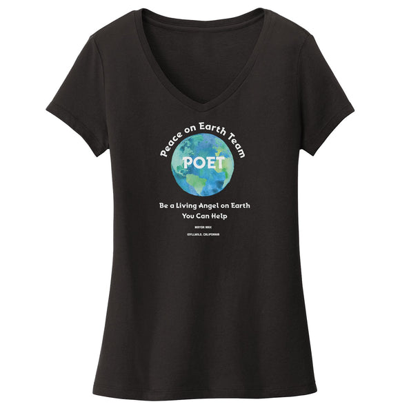 Mayor Max - POET Logo - Women's V-Neck T-Shirt