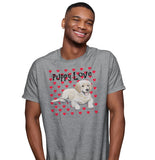 Golden Puppy Love - Adult Unisex T-Shirt