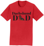 Dachshund Dad Illustration - Adult Unisex T-Shirt