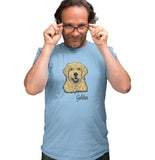 Golden Retriever Headshot - Adult Unisex T-Shirt