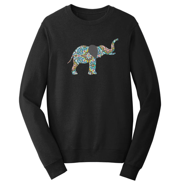 Elephant Mosaic Crewneck Sweatshirt | International Elephant Foundation