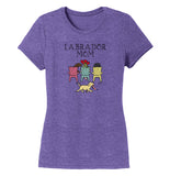 Labrador Dog Mom - Deck Chairs Design - Women's Tri-Blend T-Shirt