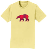 Plaid Bear - Adult Unisex T-Shirt