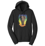 Elephant Rainbow - Adult Unisex Hoodie Sweatshirt
