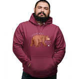  - I Love You Beary Much - Adult Unisex Hoodie Sweatshirt