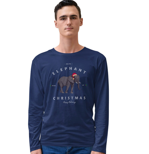 Animal Pride - Elephant Christmas - Adult Unisex Long Sleeve T-Shirt
