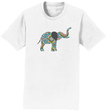 Elephant Mosaic - Adult Unisex T-Shirt
