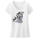Lend a Paw Labrador Retriever - Women's V-Neck T-Shirt