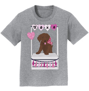 Kissing Booth Chocolate Lab - Kids' Unisex T-Shirt